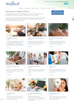 Toont hoe de website beheerder alleen velden hoeft in te vullen, om een webpagina te creƫren.  Website Nederlof Centrum - een website maken voor dummies gebaseerd op templates en dynamische velden.